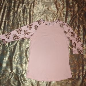 Iitex Pink Hearts Shirt S NWOT